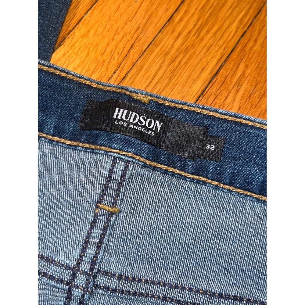 Hudson Barbara High Waist Bootcut Jeans Size 32 Cyclone Dark Wash Indigo Denim - Picture 6 of 16